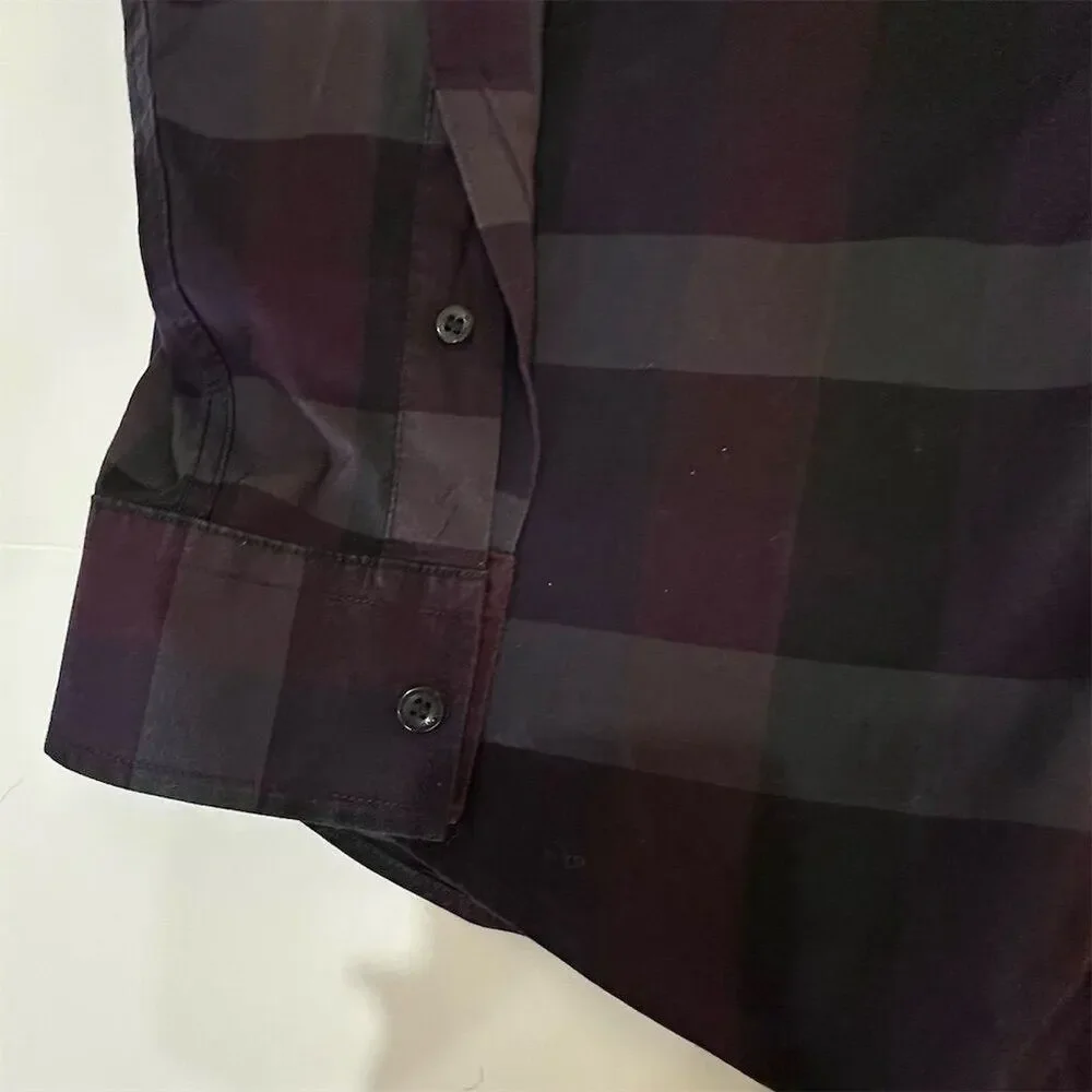 Murano Men's Plaid Long Sleeve‎ Button-Up Shirt Multicolor Size S - Picture 3 of 6